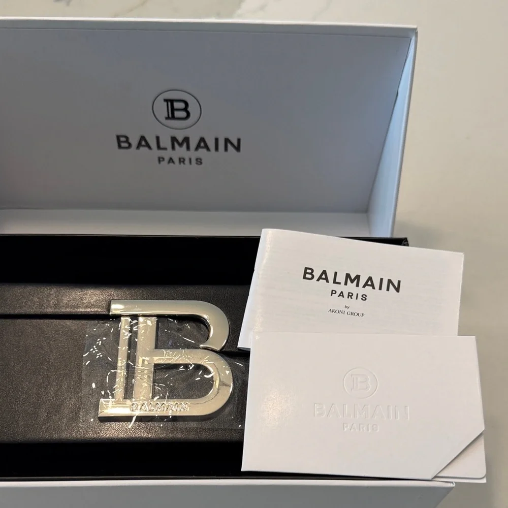 Balmain Black Sunglasses  Case with Silver Logo